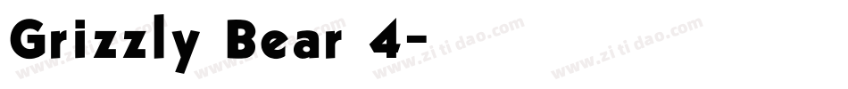 Grizzly Bear 4字体转换